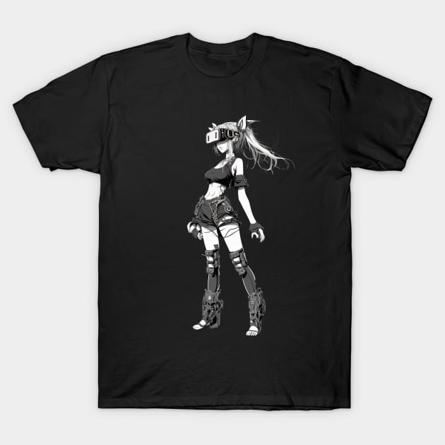 Cyberpunk girl T-Shirt by feel.digital